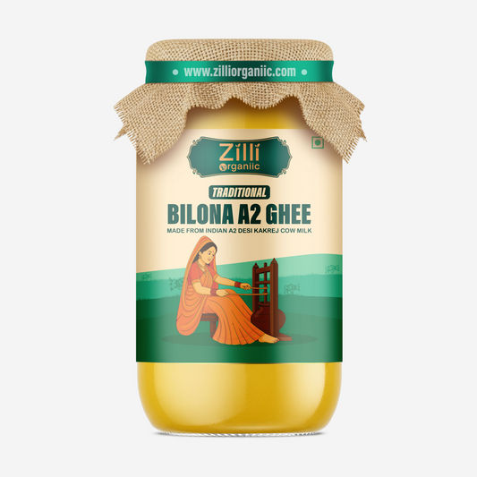A2 Bilona Ghee from Kankrej Cow | Pure Desi Cow Ghee | Traditional Vedic Bilona Method | Premium Organic Ghee for Pregnancy, Immunity & Daily Health | Zilli Organic